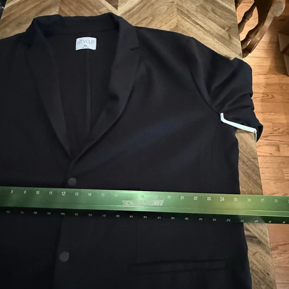 Stylus‎ Blazer Sport Coat 2 Snap Up Rayon Poly Stretch JCPenney Men's XXL New